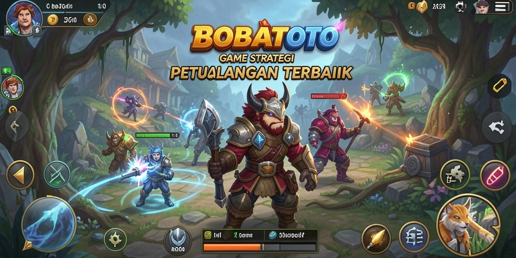 Layar gameplay BOBATOTO dengan aksi pertarungan yang mendebarkan.