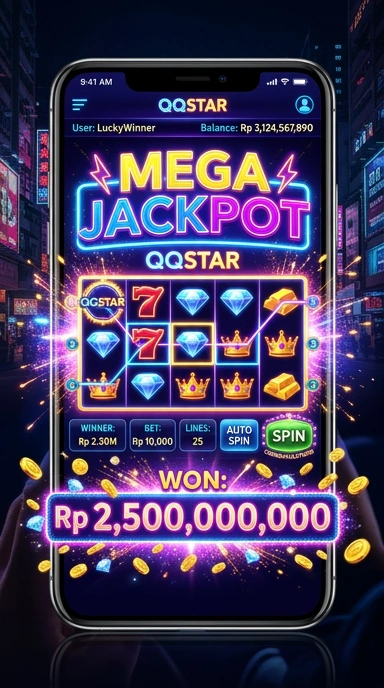 Tampilan utama aplikasi qqstar dengan berbagai pilihan aplikasi.